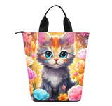 Pretty Cat Lunch Bag, Lunch, Breakfast, Everyday Bag, Shoe Bag, Lunch Container for Work/Office/Picnic/Travel