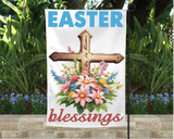 Flag-Easter Blessings Garden Flag 12