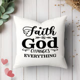 Pillow-Faith In God-  Throw Pillow