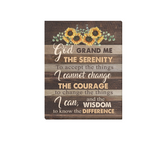 Canvas-God Grant Me Wall Decor Canvas, Poster Print Wall Art, Home Office, Bedroom Wall Decoration