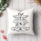 Pillow-God Grant Me-  Throw Pillow