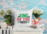 King of the Castle Throw Pillow