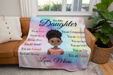 Blanket-To My daughter Blanket -Ultra-Soft Micro Fleece Blanket 60