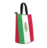 Mexico Flag Print Lunch Bag, Lunch, Breakfast, Everyday Bag, Shoe Bag, Lunch Container for Work/Office/Picnic/Travel