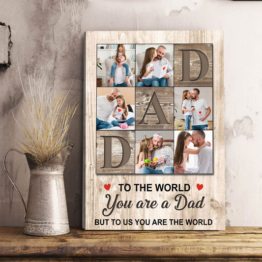 Custom Framed Canvas Father's Day Gift