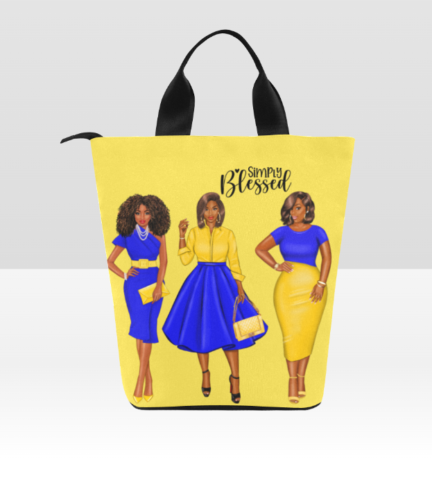 Simply Blessed Lunch Bag, Lunch, Breakfast, Everyday Bag, Shoe Bag, Lunch Container for Work/Office/Picnic/Travel