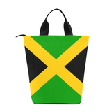 Jamaica Flag Print Lunch Bag, Lunch, Breakfast, Everyday Bag, Shoe Bag, Lunch Container for Work/Office/Picnic/Travel